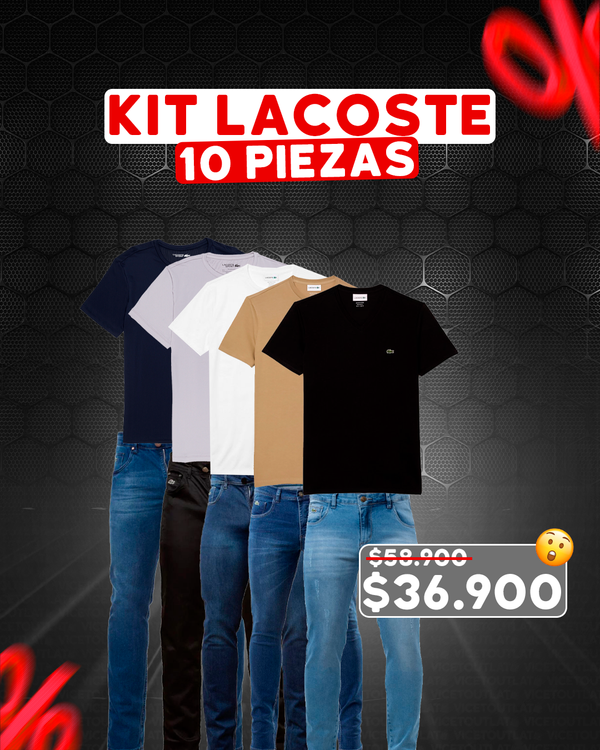 Kit Lacoste - Compra 5 al precio de 3 - (10 piezas)