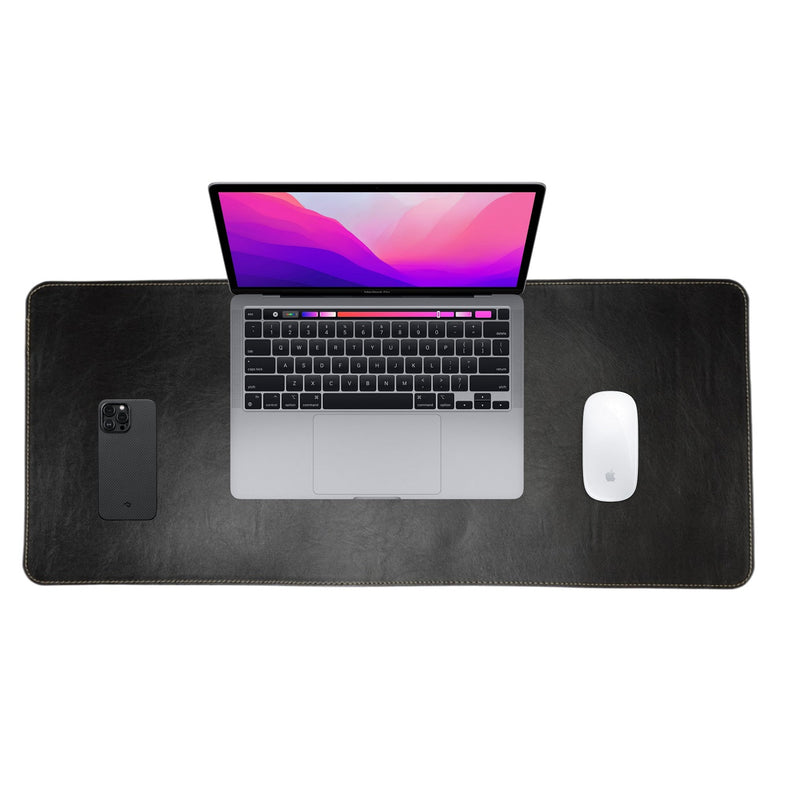 Desk Pad Doble Faz Cuero Vegano 30x70cm Protector Escritorio