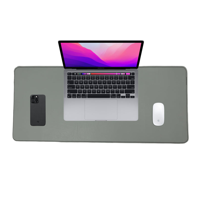 Desk Pad Doble Faz Cuero Vegano 30x70cm Protector Escritorio