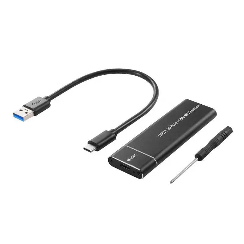 CAJA ADAPTADOR PORTABLE DE ESTADO SOLIDO USB3.1 TIPO C