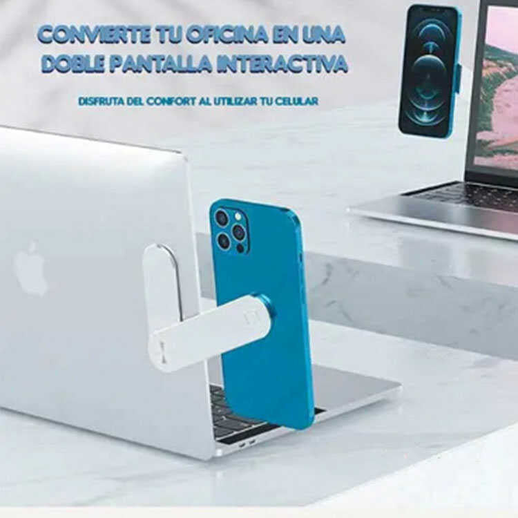 Soporte Celular Fijo Lateral Computador portatil