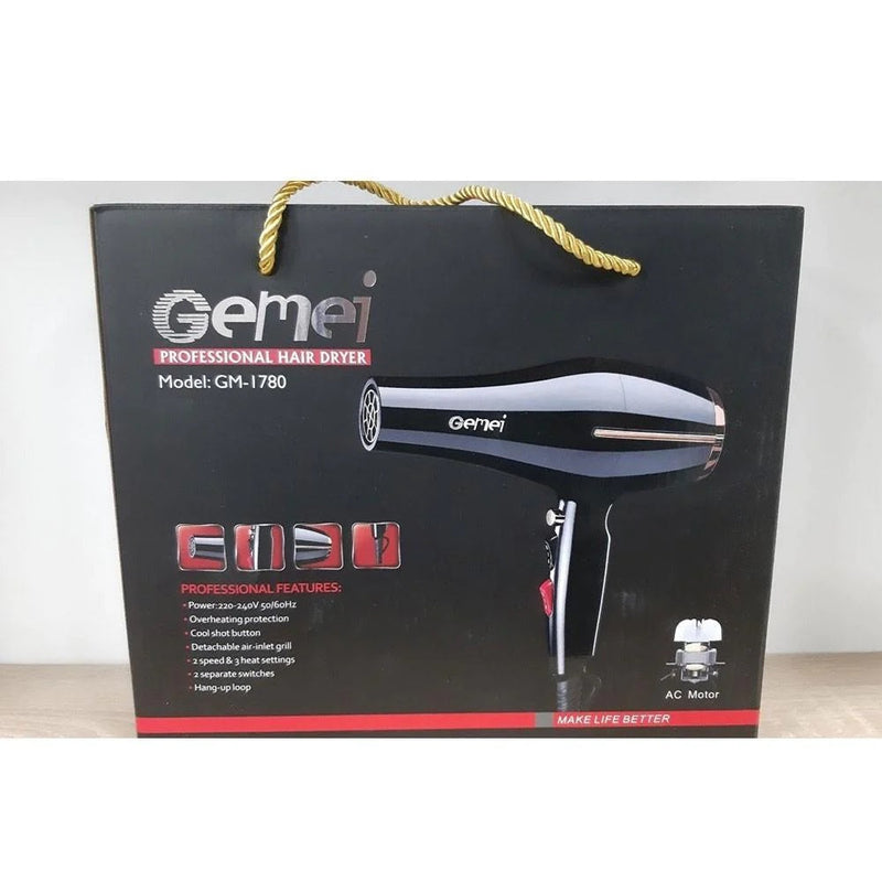 SECADOR DE CABELLO PROFESIONAL GEMEI GM-1780